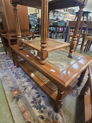 Lot 103 - A modern eastern hardwood rectangular coffee...