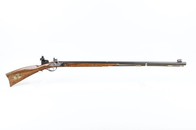 Lot 1717 - (S1) .36 Buchele Flintlock target rifle by...