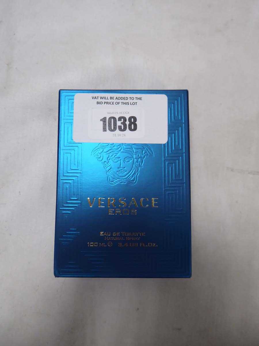 Lot 1038 - Versace eros eau de toilette 100ml