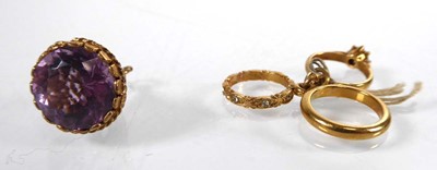 Lot Two 9ct yellow gold charms comprising an...