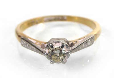 Lot An 18ct yellow gold and platinum highlighted...