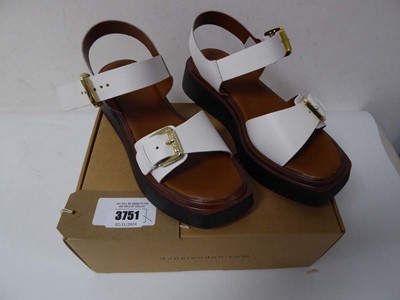 Lot Boxed pair of ladies Dune sandals, white...