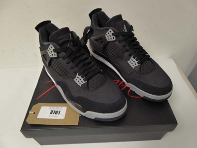 Lot Boxed pair of Nike Air Jordan 4 Retro trainers,...