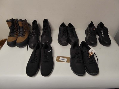 Lot 6 pairs of men's shoes of various styles and...