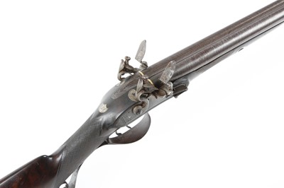 Lot 308 - (S58) 20 bore English Flintlock Double...