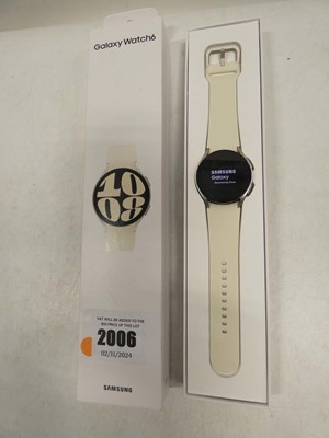 Lot 2006 - Samsung Galaxy Watch6 Gold, boxed