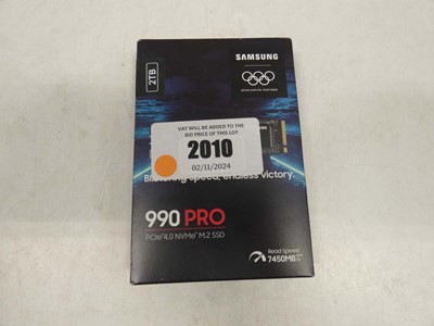 Lot 2010 - *Sealed* Samsung 990 Pro 2TB SSD