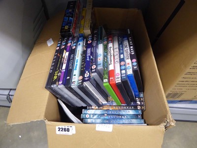 Lot 2260 - Box containing DVDs and blurays