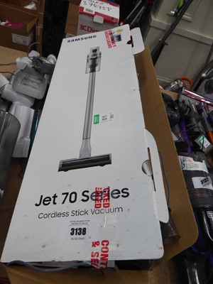 Lot 3221 - Samsung Jet 70 series cordless stick vacuum...