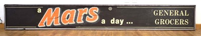 Lot 5024 - A large advertising sign 'a Mars a day......