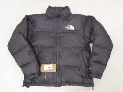 Lot 1075 - The North Face puffer coat in black size small