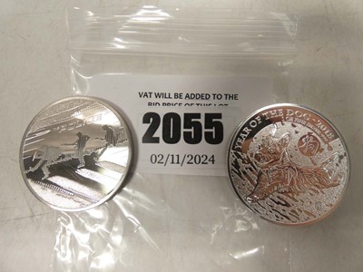 Lot 2055 - 2023 The Police £5 coin and 2018 UK Year of...