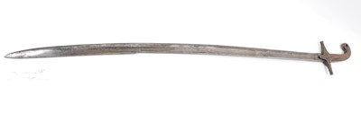 Lot 56 - Mameluke sabre, 32½ ins plain steel blade,...