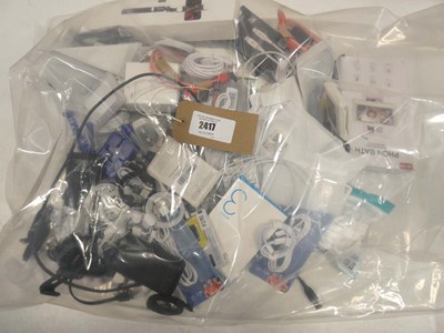 Lot 2417 - Quantity of smartphone accessories; chargers,...