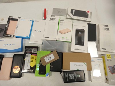 Lot 2418 - Assorted boxed and loose portable power banks