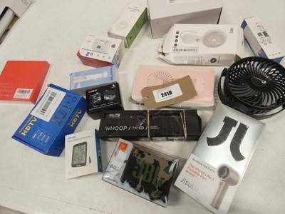 Lot 2419 - Mixed lot to include JBL wireless speaker,...