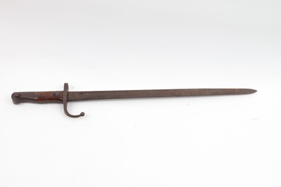 Lot 62 - Turkish M1890 Mauser bayonet, 18 ins blade the...