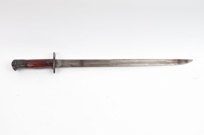 Lot 64 - Pattern 1907 Enfield bayonet, with scabbard