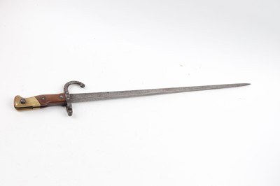 Lot 65 - French M1874 Gras bayonet, dated 1876, the...