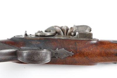 Lot 411 - (S58) 20 bore Flintlock Travelling Pistol by...