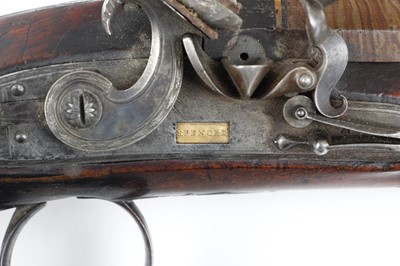 Lot 411 - (S58) 20 bore Flintlock Travelling Pistol by...