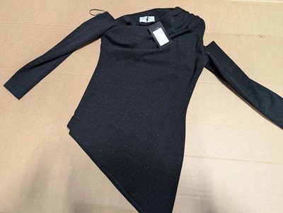 Lot 3021 - 20 Yan Neo Lurex black sparkle tops, size 8