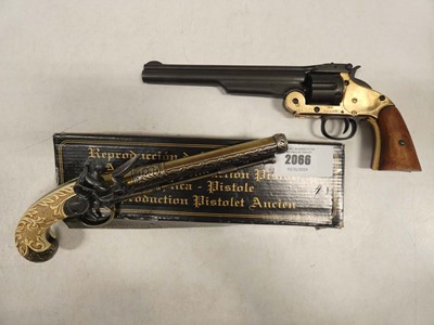 Lot 2066 - Denix model of 1869 Smith & Wesson 6 shot...