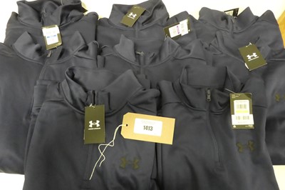 Lot 1413 - Bag containing 8 men's Under Armour 1/4 zip...