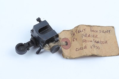 Lot 1073 - Patent backsight (1900) by Fraser of Edinburgh