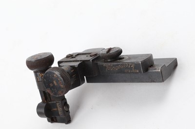 Lot 1078 - A Redfield target rifle rear sight stamped...