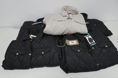 Lot 1464 - Approx. 5 women's quilted coats by Weatherproof.