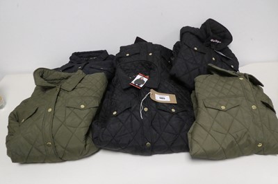 Lot 1465 - Approx. 6 women's quilted coats by Weatherproof.