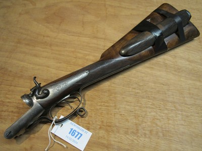 Lot 1677 - (S2) The stock, action, and forend of a 12...