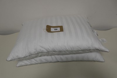 Lot 1470 - A pair of Hotel Grand feather and down pillows.