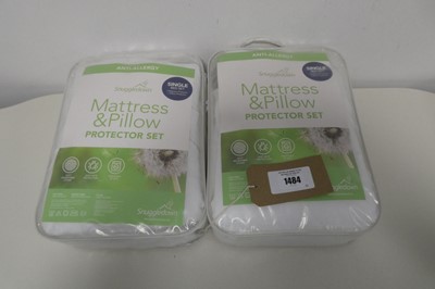 Lot 1484 - x2 Snuggledown anti allergy mattress and...