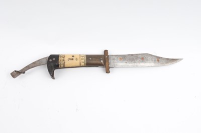 Lot 78 - North African folding dagger, 7 ins blade,...