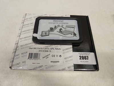 Lot 2067 - Garmin Dezl 580 truck Sat-Nav (refurbished)