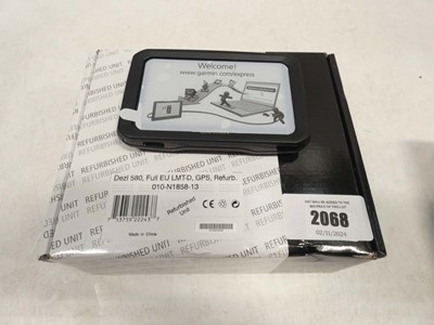 Lot 2068 - Garmin Dezl 580 truck Sat-Nav (refurbished)