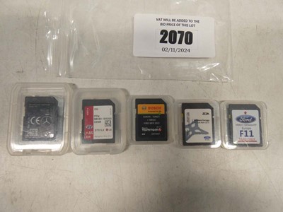 Lot 2070 - In-vehicle GPS navigation SD cards for Ford,...