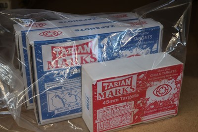 Lot 1110 - Three boxes of Tarian Marks chalk targets:...