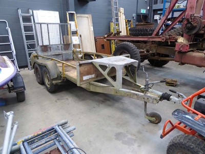 Lot 4254 - Ifor Williams twin axle plant trailer, bed...