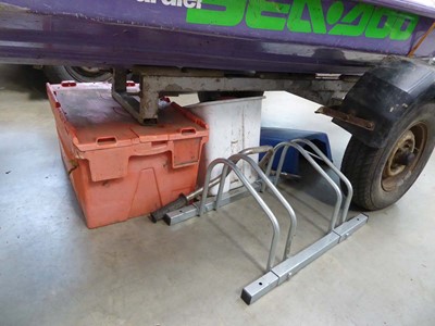 Lot 4257 - Twin carb XP jet ski with single axle trailer...