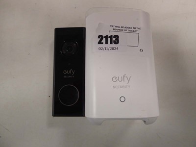 Lot 2113 - Eufi video doorbell 2K and home base 2, unboxed