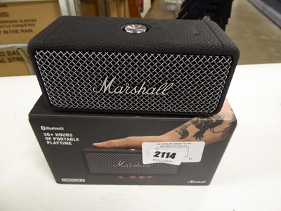 Lot 2114 - Marshall Emberton 2 bluetooth portable speaker,...