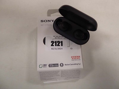 Lot 2121 - Pair of Sony WF C700N noise cancelling earbuds,...