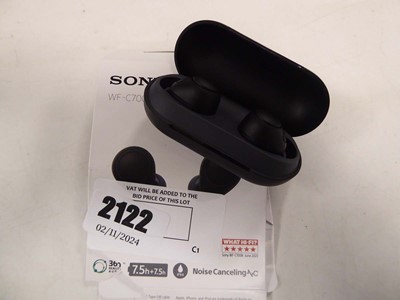 Lot 2122 - Pair WF C700N noise cancelling earbuds, boxed...