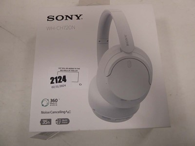 Lot 2124 - Pair of Sony WH C8720N noise cancelling...