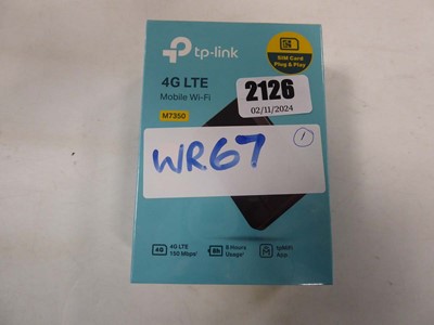 Lot 2126 - TP Link 4G LTE mobile wi-fi, boxed and sealed