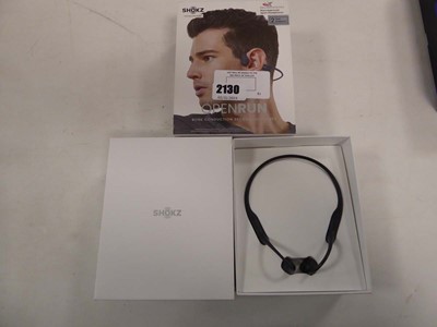 Lot 2130 - Pair of Shokz bone conduction open run sport...