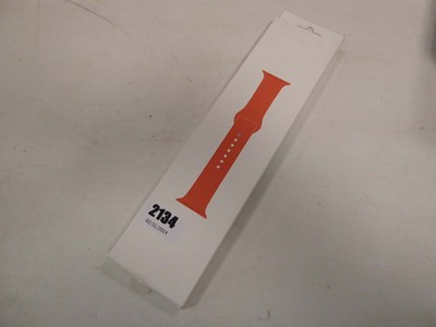 Lot 2134 - Apple watch sport band, 44mm clementine,...